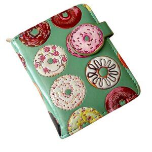 Shagwear Canada Donut Wallet Turquoise Zip Around Vegan